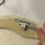 Madewell  Cream & Grey Cardigan Sweater Jacket Wool Alpaca Womens M Fall Preppy Photo 1