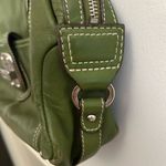Sophia Caperelli Green Leather Silver Tone Hardware Shoulder Bag Purse Photo 5