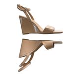 Steve Madden Women’s Reemoly Shapely Wedge Tan Patent Strappy Sandals Size 8.5 Photo 2