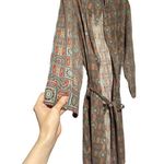 McKenzie Imperial Women's Long Sleeve Tie Front Open Coverup Robe Brown Size L Size L Photo 1