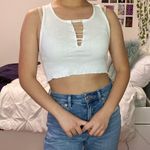 Brandy Melville Diamond White Tank Top Photo 0