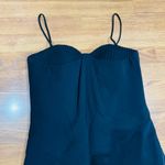 Brandon Maxwell cocktail party Black Silk Halter Bustier Sheath Dress 6 / small Photo 10