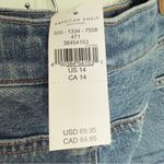American Eagle  Highest Rise Baggy Shorts Comfort Stretch Waistband Size 14 NWT Photo 6