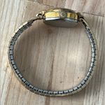 Waltham Vintage Ladies Watch Mechanical Winding Stainless Dial Gold Stretch Band Photo 4