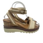 See By Chloe Robin Platform Wedge Sandals Leather Cream Tan Size 37 US 7 Photo 6