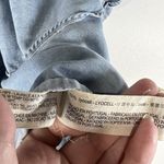 ZARA Woman Size Small Denim Cropped Peasant Loose Fit Top EUC Photo 4