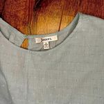 JODIFL  Green Dotted Ruffle Sleeve Tiered Layered Baby Doll Blouse Photo 7