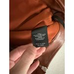 Lovers + Friends REVOLVE Faux Leather Cognac Brown High Waist Georgie Pants S Photo 6