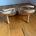 Jimmy Choo JIMMY CHOOSE Strappy Leather Stiletto Kitten Heel Tan Beige size 36.5 Photo 3