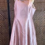Adrianna Papell Adriana Papell Dusty Rose Gown with Rhinestone and Beaded Neckline Size 16 Photo 1