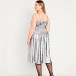 Old Navy NWT Metallic Silver Holiday Dress Photo 1