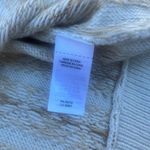 Lucky Brand  Cream Gold Star Snowflake Crew Neck Pullover Sweater Large Photo 5