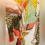Blank London leopard abstract multi print cropped wrap top Black Size XS Photo 6
