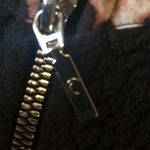 Zyia Active Leopard Flying V Fleece Jacket Sz. XS Black Teddy Workout Cozy Photo 8