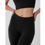 Alo Yoga Airbrush High-Waist Flutter Black Split Leggings Sweat Pants Size XS Photo 3