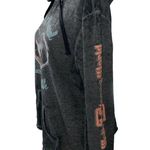 Disney Women's Hooded Sweatshirt Gray Mickey Minnie Large Photo 3