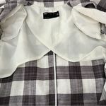 ASOS New, DESIGN linen check double breasted suit blazer in check in multi, Sz 6 Photo 10