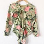 Agua Bendita  x Target Peony Print Long Sleeve One Piece Swimsuit Photo 0