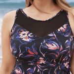 NWT!Mesh insert Floral Swimsuit Size 14 Photo 1