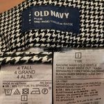 Old Navy  Womens Pants Pixie Fit Black White Houndstooth Ankle Size 4 Tall Photo 8