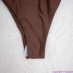 NEW Abysse x free people Benson high waisted bikini bottoms in dark brown, XL Brown Photo 6
