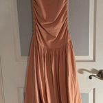 Free People Beach Free Est Liza Drop-Waist Midi Dress Ruched Bubble Photo 1