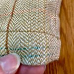 Fossil  Tan Plaid Wool Blend Tweed Mini Skirt Womens 4 Photo 5