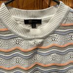 Frye  Salt Breeze Combo Sweater Vest Crocheted Stitch Size Large Photo 3