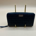 Kate Spade A Very Cool Black Leather Clutch Card Zip Around Wallet Photo 0