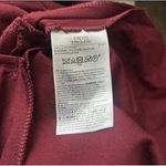 Banana Republic  Dress woman's Petite Burgundy Long Sleeve Ruffle Hem Dress Photo 5