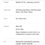 Everlane  Italian Rewool trench NEW Photo 7