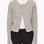 Theory  Ualana Comprised Tweed Blazer Jacket Multi Beige Women’s Size 10 Cotton Photo 0