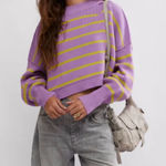 Free People NWT STRIPE EASY
STREET CROP Photo 0