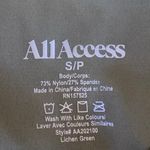 All Access Women's Green Sleeveless Square Neck Cami Sports Bra Crop Tank Top S Photo 2