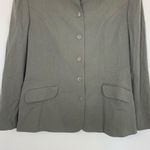 Eddie Bauer 90's Vintage Wool Blend Gray Blazer Size 12 Photo 3