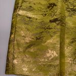 Anthropologie Leifsdottir Yellow Metallic Gold Brocade High Waist Shorts Sz 6 Photo 4