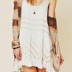 Free People  Dot Voile & Lace Trapeze Slip Dress Photo 5