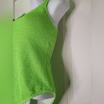 NWOT Swimsuit Textured One Piece Green Size M Photo 3