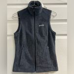 Columbia  Women’s Gray Fleece High Neck Full Zip Vest wi/ Zip Pockets - XS - EUC Photo 0