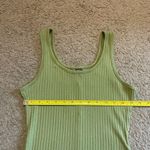SheIn NWOT Green Ribbed  Unitard Tank Romper Photo 4