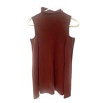 margaret o'leary  Size Small Burgundy‎ Mock Neck Cold Shoulder Sweater Knit Photo 0