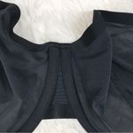 New CUUP The Balconettte Mesh Bra Size 34H Black Underwire Sheer Balconet Photo 3