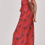 Farm Rio Halter Neck Wide-Leg Jumpsuit, Size LP Photo 4