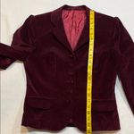 Vintage MJ Concepts in Sportswear Velvet feel Jacket Plum/Burgundy/Maroon/Wine Red Size undefined Photo 8