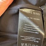 ANINE BING Black Ruched Top MEDIUM Bodycon Long Sleeve Athleisure Designer $250 Photo 12