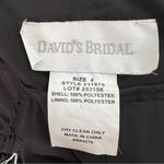 David's Bridal NWT  Halter Satin Tea-length Black Event Dress Whimsigoth Photo 4