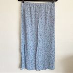 Cherokee  Light Blue Floral Elastic Waist Skirt Size Small Photo 5