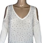 Bisou Bisou  cold shoulder studded sweater Photo 1