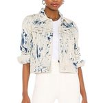 Free People Denim Jean Jacket Jones Tie Dye Bleached Western Size Small NWT NEW Photo 7