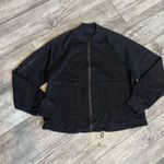 SheIn NWOT  Women’s Large Solid Plain Black Jacket w/ Zipper & Pockets Photo 0